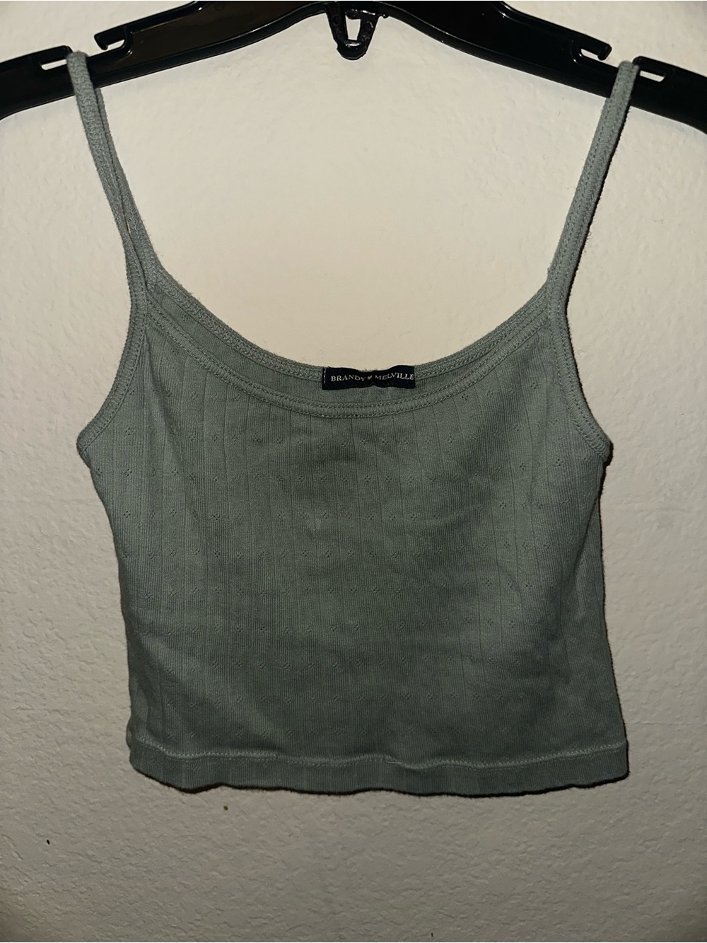 Brandy Melville green tank one size 100% cotton